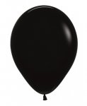 Sempertex 12" fashion Black Latex Balloons 12 Pack