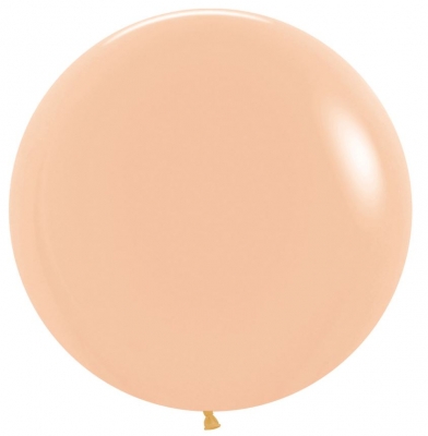 Fashion Colour Solid Peach Blush Latex Balloons 24" 3 Pack