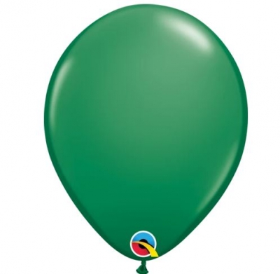 11" Round Green Qualatex Latex Balloons 100 Pack