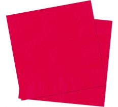 20 RUBY RED LUNCH NAPKINS