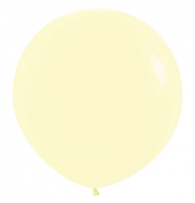 Pastel Matte Solid Yellow 36" Latex Balloons