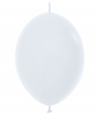 Fashion Colour Solid White Latex Balloons 12" 50 Pack
