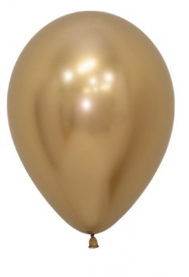 Sempertex 5" Reflex Gold Latex Balloons 50 Pack