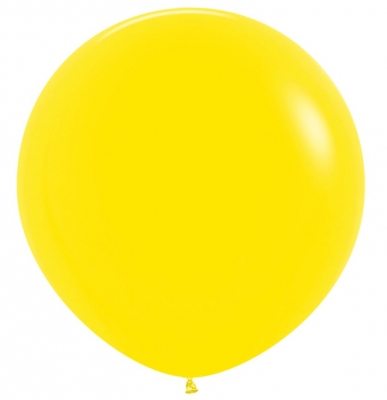 Fashion Colour Solid Yellow 020 Latex Balloons 36" 2 Pack