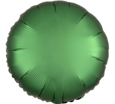 Satin Emerald Circle 18" Foil Balloon