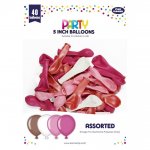 Pink Balloons 5" 40 Pack