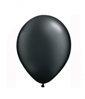 5" RADIANT PEARL ONYX BLACK LATEX BALLOONS (100)