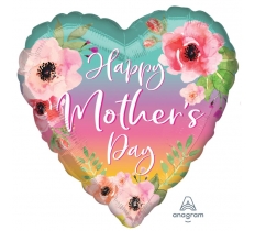 Flowers & Ombre Mother's Day Standard XL Foil Balloon