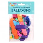 20 Assorted Shape Balloons