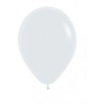 Sempertex 5" Fashion White Latex Balloons 50 Pack