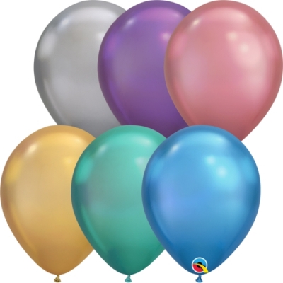 Qualatex 11" Chrome Balloon 100 Pack