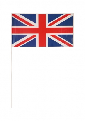 Union Jack Hand Flag 29x17cm With 40cm Stick