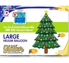 Special Delivery Christmas Tree 5ft Hologagraphic Balloon