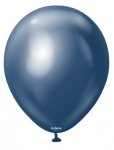 KALISAN 12" MIRROR NAVY LATEX BALLOON - 50CT