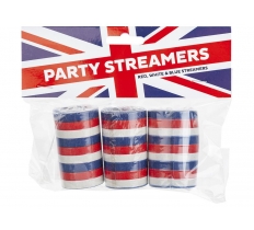 UNION JACK PARTY STREAMERS PACK OF 3