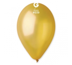 GEMAR 13" PK50 LATEX BALLOONS METALLIC GOLD #039