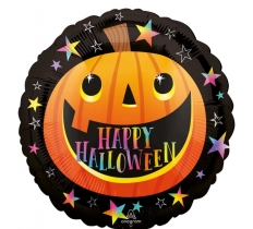 Smiley Halloween 18" Pumpkin Balloon