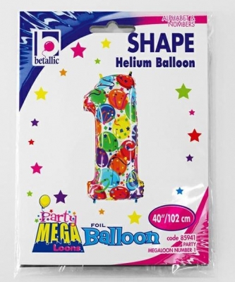 Number 1 Party Megaloon 40" Balloon