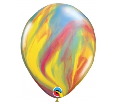 11" ROUND TRADITIONAL AGATE 25PACK LATEX BALLOONS