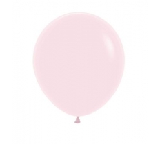 Pastel Matte Solid Pink 18" Latex Balloons 45cm - 25 PackC