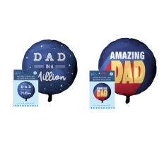 FATHER'S DAY 18" ROUND FOIL BALLOON
