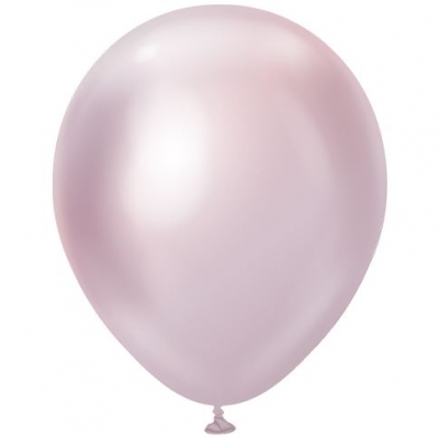 KALISAN 12" MIRROR PINK GOLD LATEX BALLOONS (50)