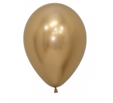 Sempertex 12" Reflex Gold Latex Balloons 50 Pack