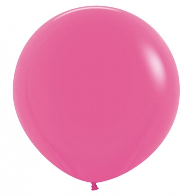 Fashion Colour Solid Fuchsia Latex Balloons 24"- 3 Pack
