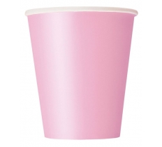 LOVELY PINK SOLID 9OZ PAPER CUPS 8PACK