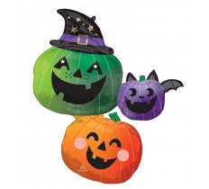 Fun & Spooky Pumpkin Stacker 29" SuperShape XL Foil Balloon