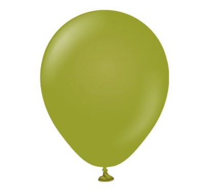 KALISAN 5" RETRO OLIVE LATEX BALLOONS 100CT