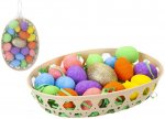 21PC GOLDEN EGG HUNT SET IN BASKET