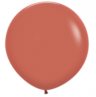 Fashion Colour Terracotta Latex Balloons 24"/60cm 3 Pack