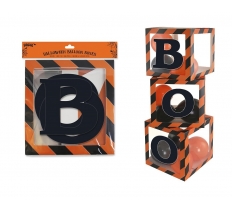 Halloween Orange Black Balloon Box