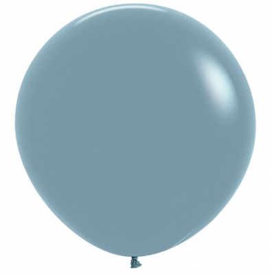 Pastel Dusk Blue 24" Latex Balloons 60cm - 3 Pack