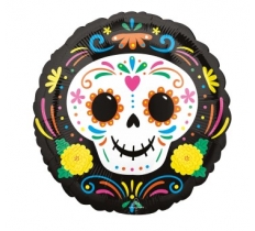 Day of the Dead Skull Standard HX Foil Balloon