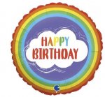 Happy Birthday 9" Rainbow Mini
