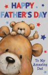 FATHERS DAY CUTE BEAR SUPER JUMBO CARD 65CM X 40CM