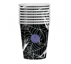 HALLOWEEN PAPER CUPS 270ML 8PK - ADULTS