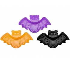 PLASTIC BAT SHAPED DISH 30CM 3 ASSORTED