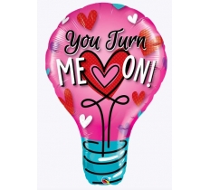 QUALATEX 40" SHAPE BALLOON YOU TURN ME ON!