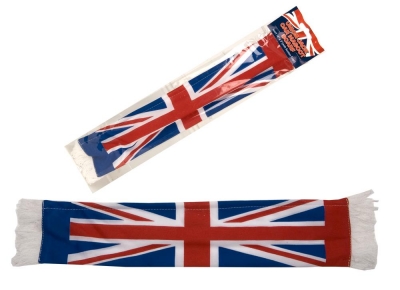 UNION JACK MINI CAR SCARF16" X 3"