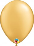 QUALATEX 11" ROUND GOLD BALLOONS 25 PACK