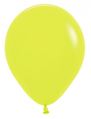 Sempertex 5" Latex Balloons Neon Yellow 100 Pack