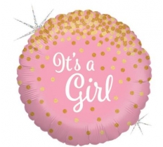 Glittering It's a Girl 18" Single Pack