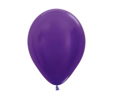 Metallic Solid 12" Violet 551 Latex Balloons 30cm- 50 Pack