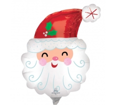 Minishape Smiley Santa Head Balloon