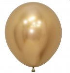 Reflex Gold 970 Latex Balloons 18"/45cm- 15 Pack