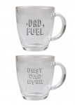 Father's Day Glass Coffee Cup