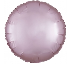 Amscan Silk Lustre Pastel Pink Circle Standard Foil Balloons